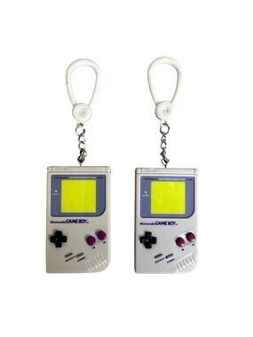 Nintendo Game Boy Classic Console Backpack Buddy Keychain Lot of 2